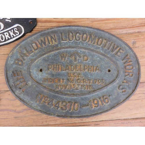 190 - Railway Bag, Train, Plaques, other railway items