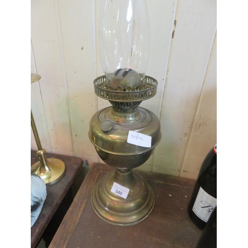 340 - Brass Oil Lamp