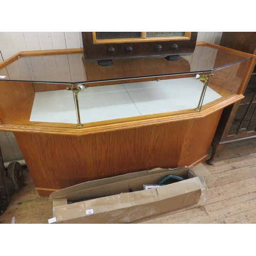 398 - Display Cabinet With Sliding Drawers