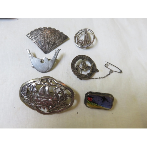 68 - Lot of Silver Brooches etc