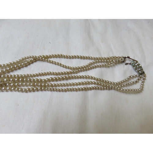 83 - Three strand Pearl Necklace