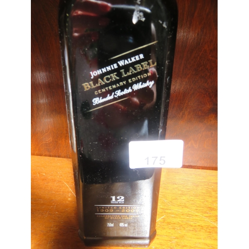 175 - One Bottle Johnnie Walker Black Label Centenary Ltd. Edn.