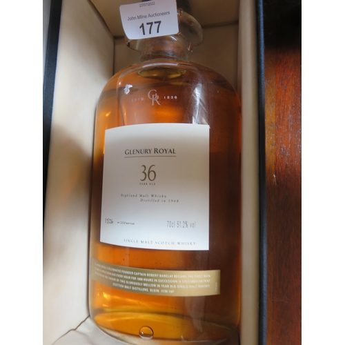 177 - Boxed Bottle Glenury Royal 36 year old