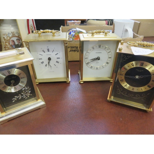 238 - Four Various Carriage Clocks