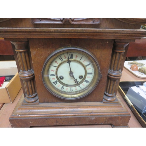 292 - Wooden Cased Clock