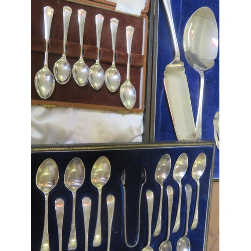 294 - Two boxes of Teaspoons and Box of Serving Cutlery