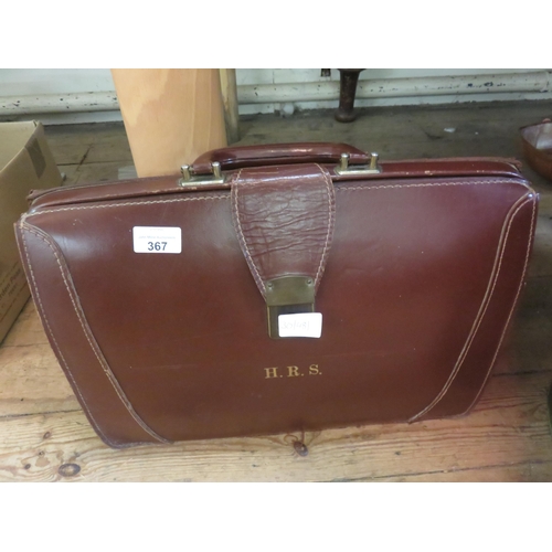 367 - Leather Satchel Bag