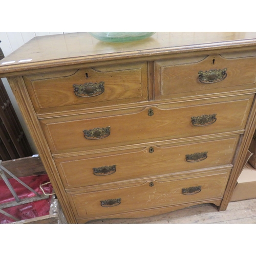 402 - Chest of three long and two short drawers