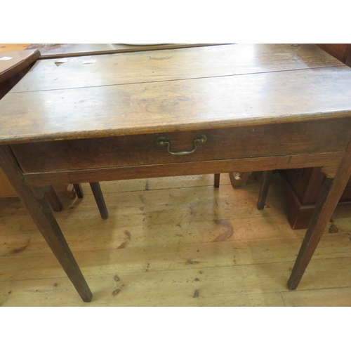 427 - Georgian Oak Single Drawer Side Table