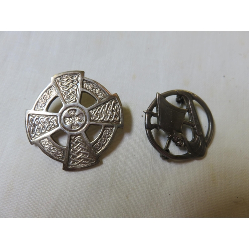 73 - Two Shetland Silver Celtic Brooches