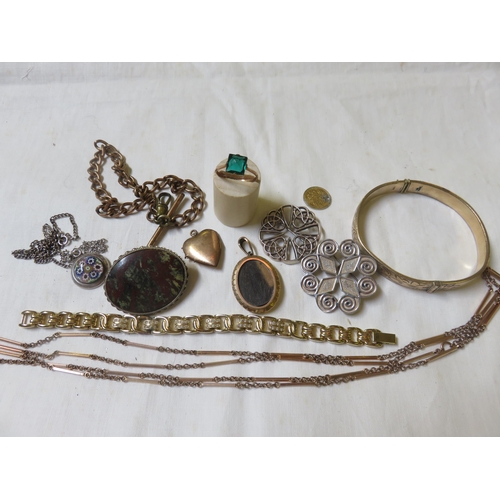 98 - Lot of miscellaneous Jewellery and Harrods Swallow Bird Brooch