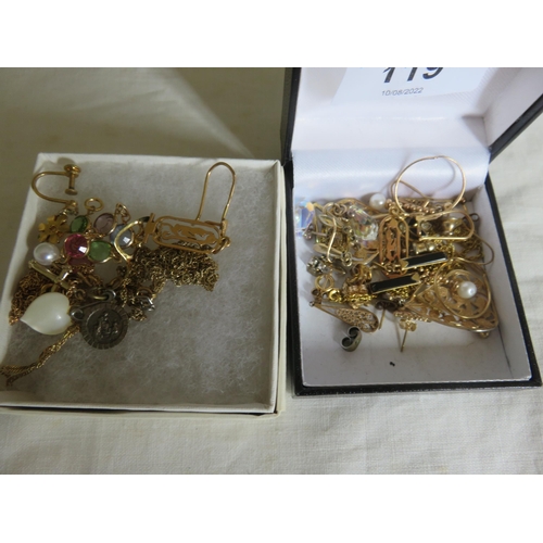 119 - Quantity of Gold and Other Earrings