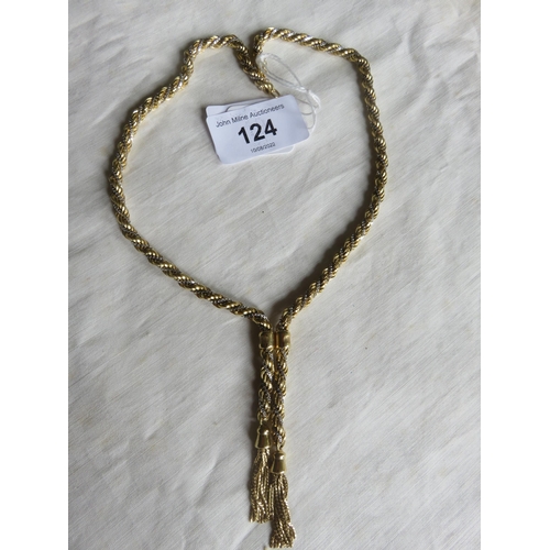 124 - 18ct Gold Necklace - 33.5gms