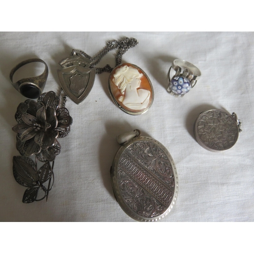 139 - Lot of Silver Lockets and Cameo etc