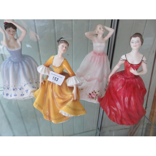 153 - Four Royal Doulton Figures - 'Stephanie', 'Innocence', 'Sheila' and 'Claire'