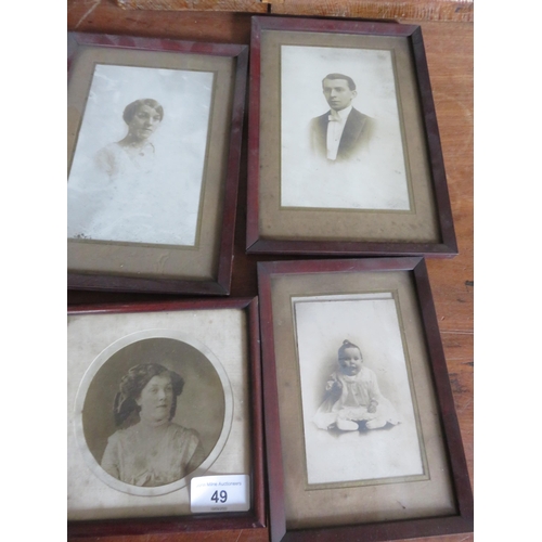49 - Quantity of Old Photos and Frames