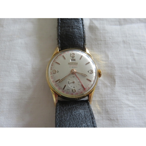 83 - Vintage mid sized Roamer Calendar Watch, 1960's