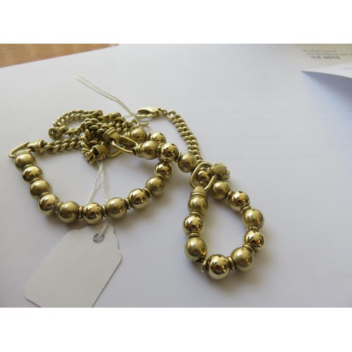 131A - Yellow Gold Ball Necklace 67.9 grans