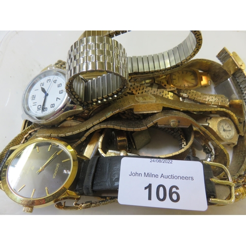 106 - Lot of Watches including Gent's Raymond Weil etc.