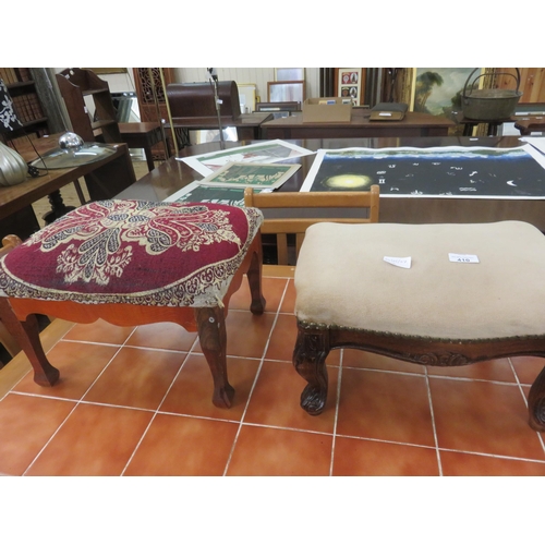 410 - Pair of Upholstered Footstools