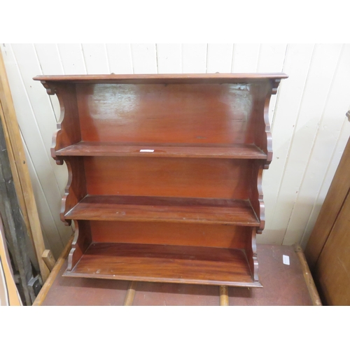 416 - Mahogany Wall shelf