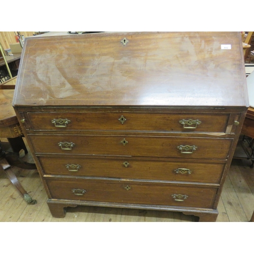 442 - Antique Inlaid Mahogany Writing Bureau