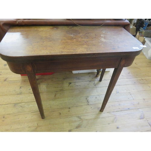 464 - Inlaid Mahogany Lift Over Tea Table