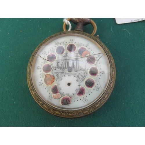 65 - Large Enamel Face Pocket Watch