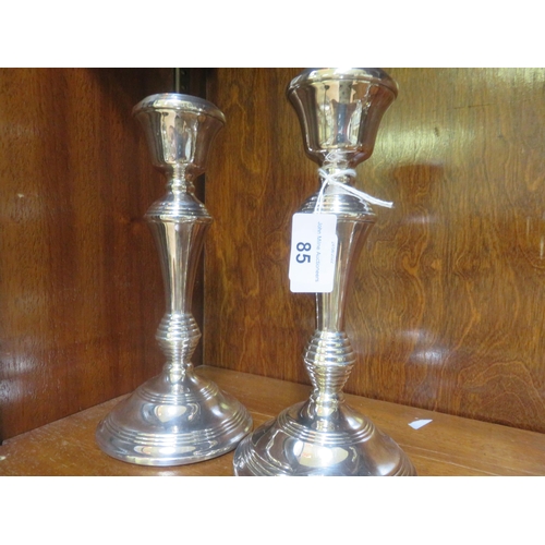 85 - Pair of Silver Candlesticks, 8