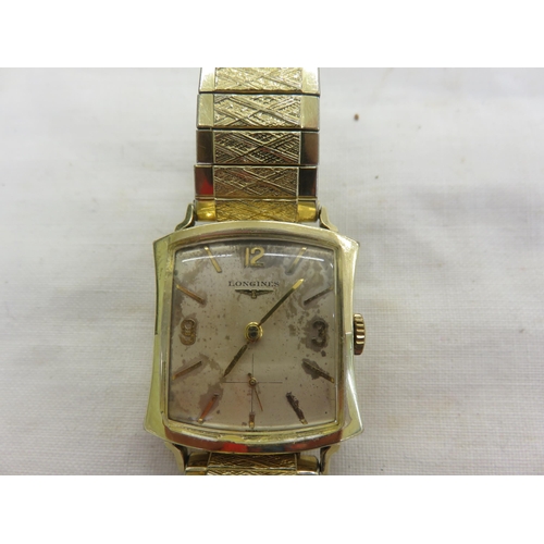 118 - 10ct Gold Filled Longines Ladies Wristwatch in Original Fitted Case.