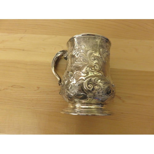 72 - London Silver Georgian Tankard, 12½ troy ozs.