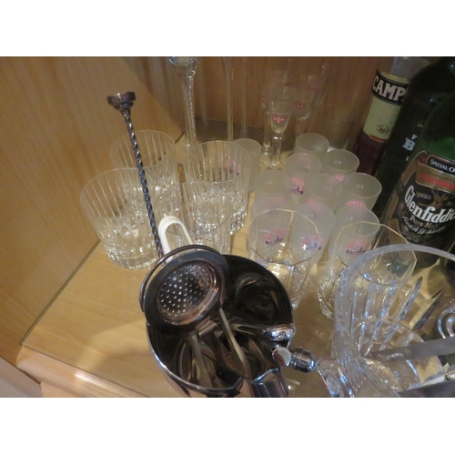 73 - Soda Siphon, two Ice Buckets, various utensils