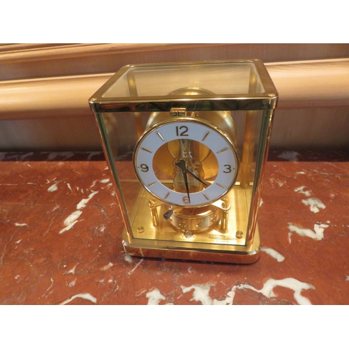 94 - Jaeger Le Coultre Glass Glazed Atmos clock