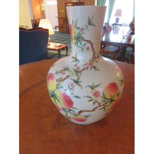 97 - Modern Chinese Narrow Neck Vase, 20 ins. tall