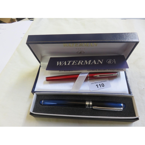 110 - Cased Waterman Pen and One Other