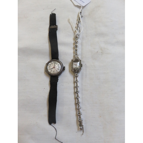 115 - Silver Faced Ladies Watch plus One Other