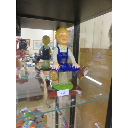 186 - Boxed Miniature Oor Wullie on Bucket Statue