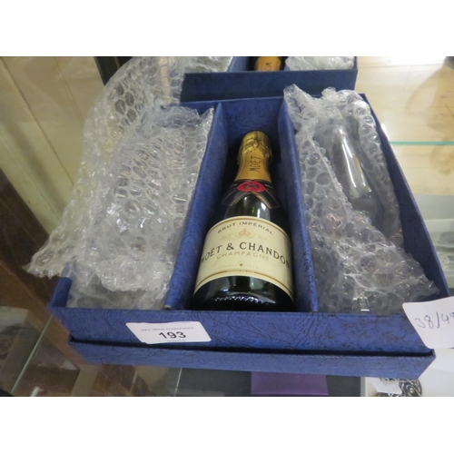 193 - 200ml Bottle - Moet & Chandon - with Glasses