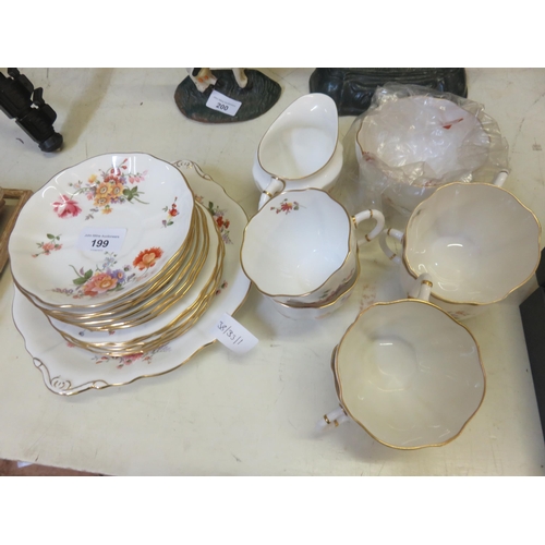 199 - Royal Crown Derby Tea Set - Derby Posies