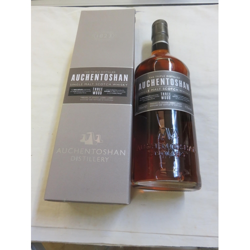 208 - Boxed Bottle of Auchentoshen Three Wood Single Malt