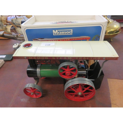 230 - Boxed Mamod Traction Engine