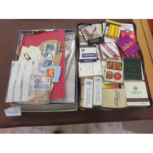 237 - Two Boxes of Matches and Stamps