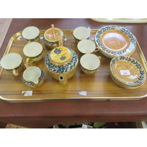 245 - Six Setting Hand Painted Strathmyre Tea Service - Circa 1920'/30's by Mary A Ramsay