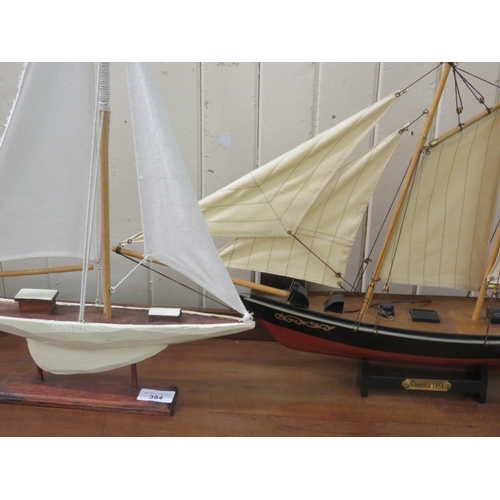 384 - Two Model Boats