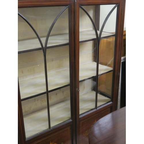 416 - Edwardian Inlaid Mahogany Display Cabinet