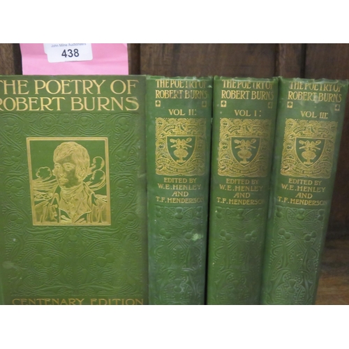 438 - Four Editions of the Poetry of Robert Burns