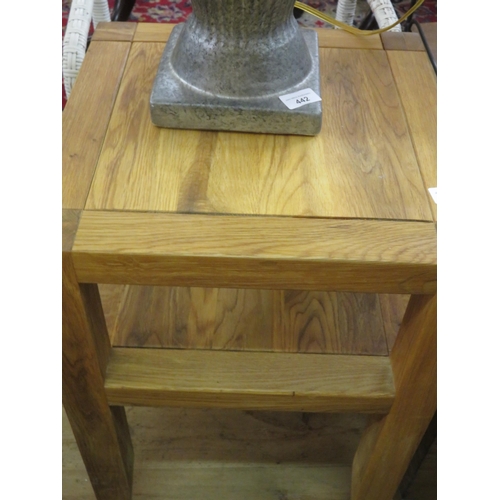 443 - Small Pine Two Tier Table