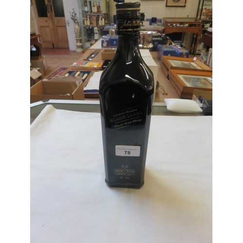 78 - Bottle of Johnnie Walker Black Label Centenary Edition