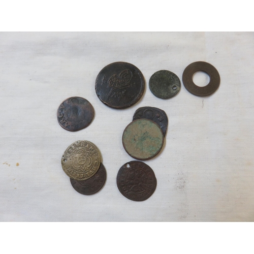 97 - Small Lot of Mixed Coins of the World, To Include Nuremberg, Venice Romania and Others.