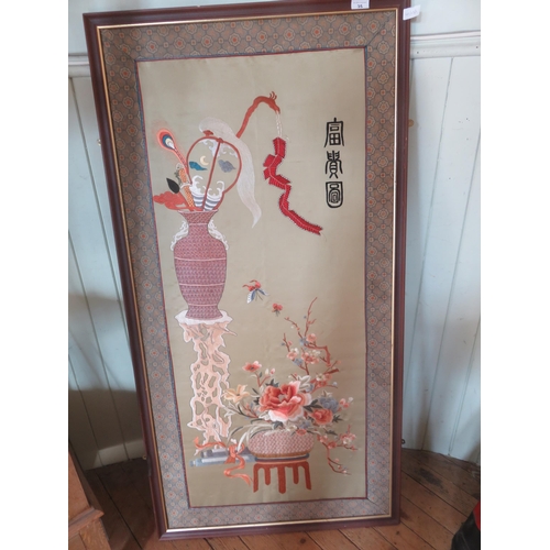 35 - Large Chinese Still Life Picture on Silk